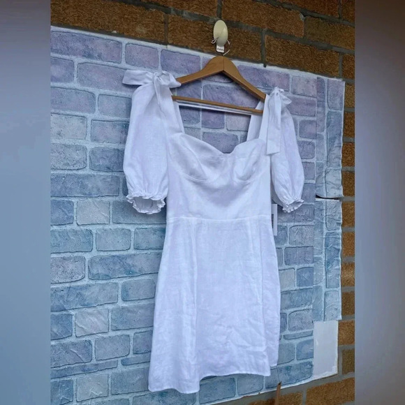 Reformation Spring Linen Dress New size 4 - Picture 5 of 15